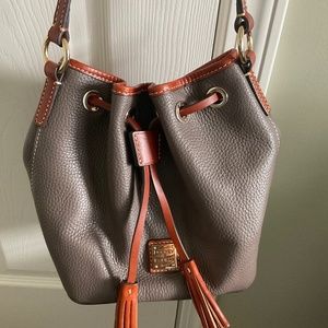 Dooney & Bourke Pebble Grain Kendall Crossbody Bag in the color Elephant